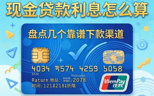 信用卡现金贷款利息怎么算？盘点几个靠谱下款渠道