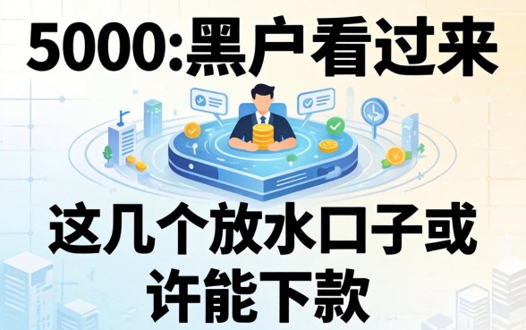 借款5000的黑户看过来,这几个放水口子或许能下款
