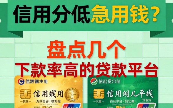 信用分低急用钱？盘点几个下款率高的贷款平台