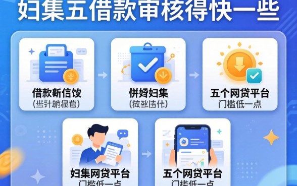哪个借款审核得快一些，归集五个网贷平台门槛低一点的软件