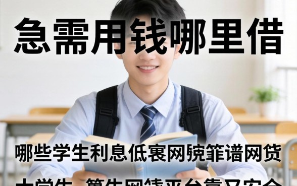 大学生急需用钱哪里借？哪些学生利息低的网贷平台靠谱又安全？