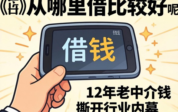 借钱从哪里借比较好呢？12年老中介撕开行业内幕