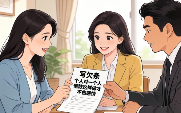 亲戚朋友借钱不写欠条？个人对个人的借款这样做才不伤感情