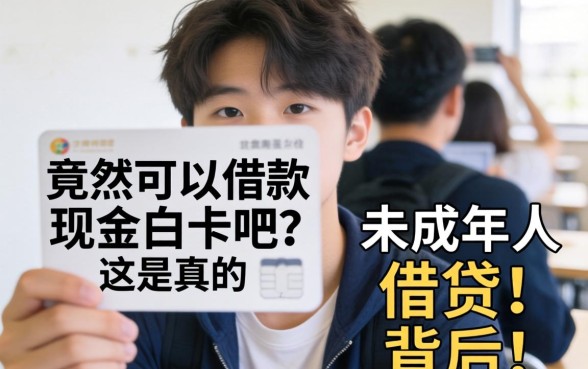 17岁竟然可以借款现金白卡吧？这是真的吗？未成年人借贷背后隐藏着什么风险？