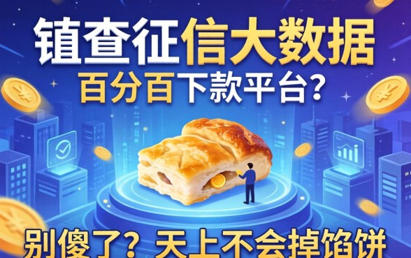 2026不查征信大数据百分百下款的平台？别傻了，天上不会掉馅饼