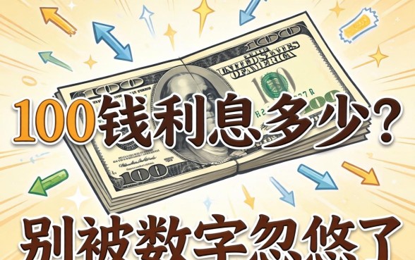 借100块钱利息要多少?别被数字忽悠了