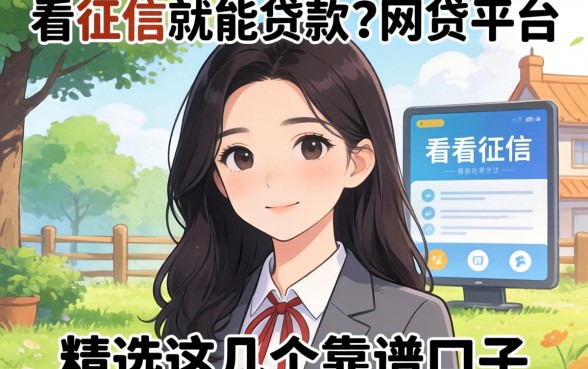 哪有不看征信就能贷款的网贷平台?精选这几个靠谱口子