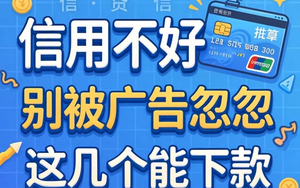 信用不好推荐贷款软件有哪些？别被广告忽悠，这几个能下款