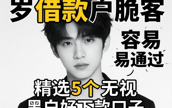 18岁借款应用容易通过，精选5个无视黑白好下款的口子