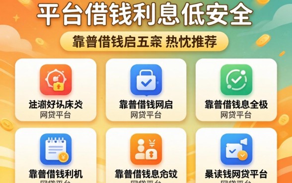 在哪个平台借钱利息低又安全，热忱推荐五个靠谱借钱的网贷平台