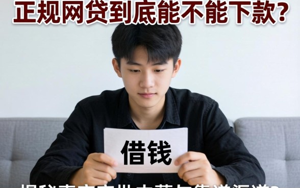 刚满20岁想借钱？正规网贷到底能不能下款？揭秘真实审批内幕与靠谱渠道