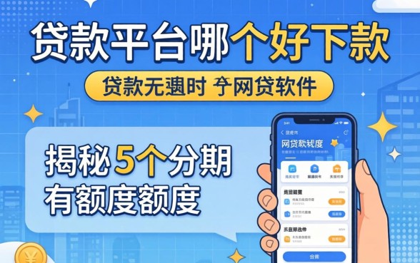 贷款平台哪个好下款，揭秘5个分期有额度的网贷软件