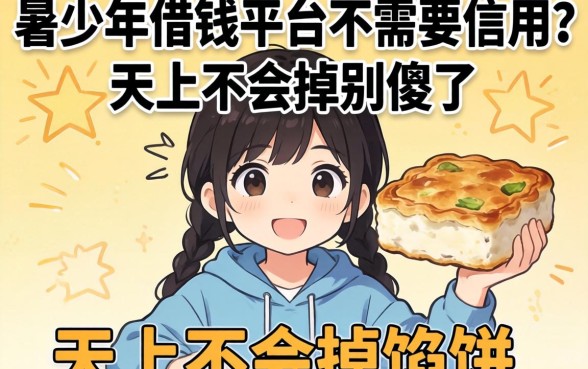 20岁以下借钱平台不需要信用？别傻了，天上不会掉馅饼