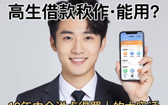 刚成年借款软件能用吗？12年中介说点得罪人的大实话