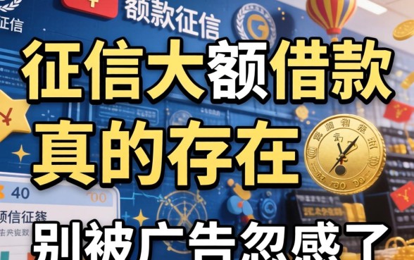 不看征信的大额借款真的存在吗？别被广告忽悠了