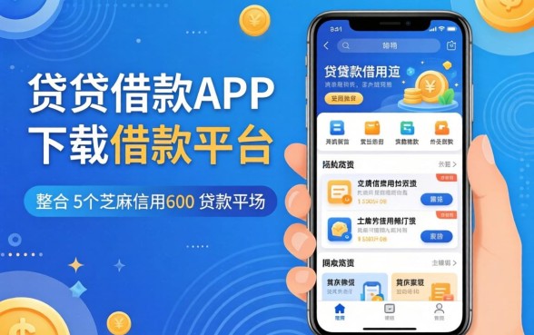 像快贷借款app下载一样方便的借款平台,整合5个芝麻信用600贷款平台