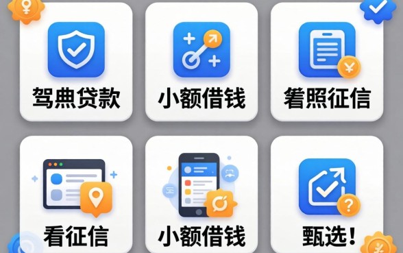 凭驾照贷款的口子，甄选五个不看征信小额借钱的软件