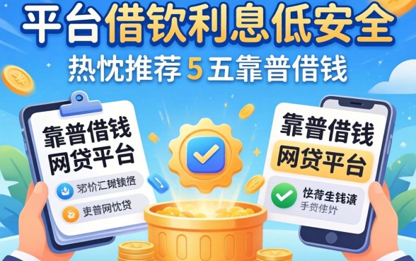在哪个平台借钱利息低又安全，热忱推荐五个靠谱借钱的网贷平台