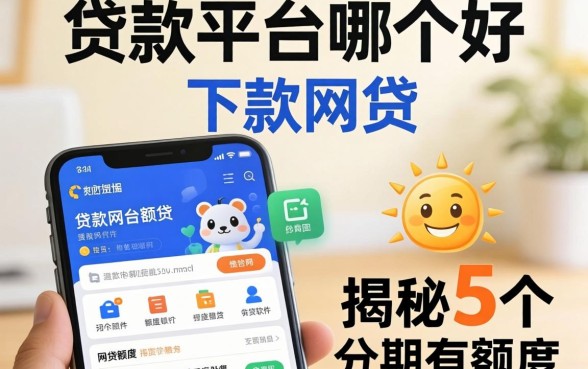 贷款平台哪个好下款，揭秘5个分期有额度的网贷软件