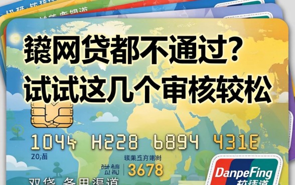 借网贷都不通过?试试这几个审核较松的备用渠道