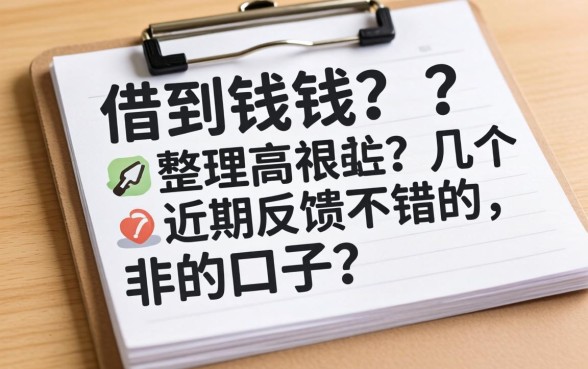 哪里绝对可以借到钱呢？整理几个近期反馈不错的口子