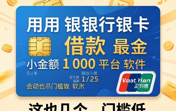 不用银行卡借款最小金额100平台软件，这几个门槛低