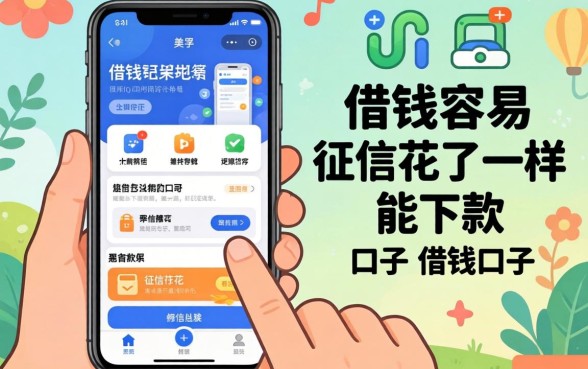 分享几个常用的手机软件借钱容易的口子,征信花了一样能下款