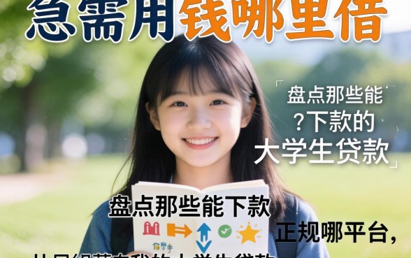 大学生急需用钱哪里借？盘点那些能下款的大学生贷款，正规平台有哪些？