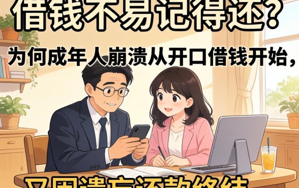 借钱不易记得还?为何成年人的崩溃从开口借钱开始,又因遗忘还款终结?