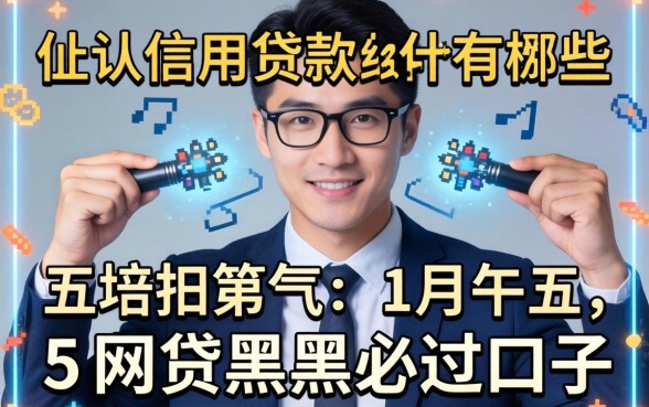 个人信用贷款有哪些,归纳五个网贷黑户必过口子