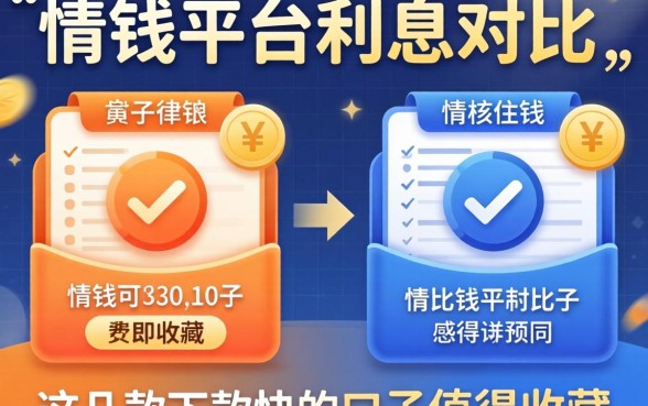 借钱平台利息对比：这几款下款快的口子值得收藏