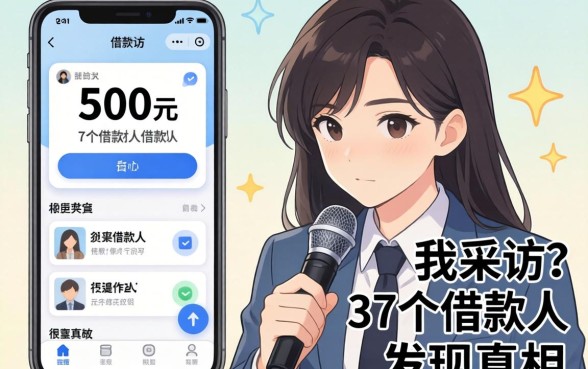 可以借500元借款的软件：我采访了37个借款人，发现真相很扎心
