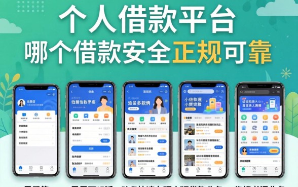 个人借款平台哪个最安全最正规可靠,陈列5个黑户可快速办理小额贷款业务的软件