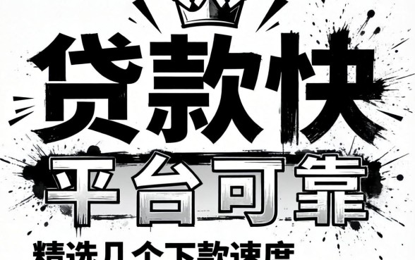 哪些无视黑白贷款快的平台可靠？精选几个下款速度快的