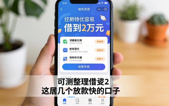 哪些贷款软件容易借到2万元？实测整理这几个放款快的口子