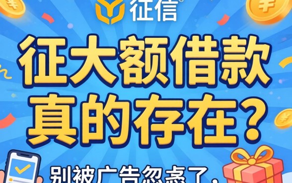 不看征信的大额借款真的存在吗？别被广告忽悠了