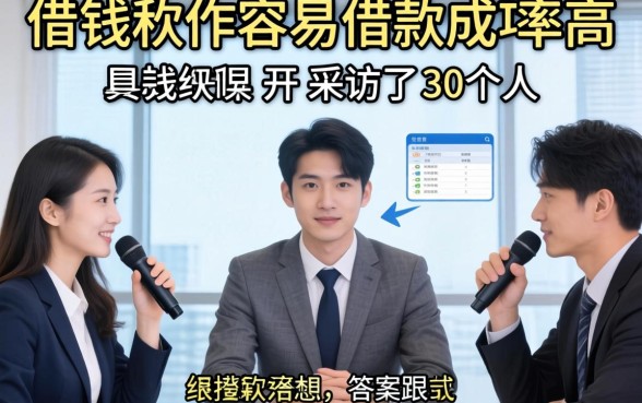 哪个借钱软件容易借款成功率高?我采访了30个人,答案跟你想的不一样