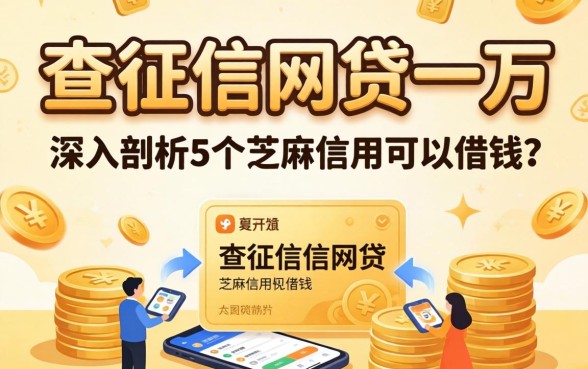 不查征信网贷一万，深入剖析5个芝麻信用可以借钱的软件