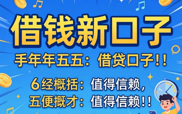2026年借钱新口子，概括五个值得信赖的借贷口子