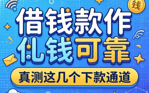 什么借钱软件比较可靠？实测这几个下款通道