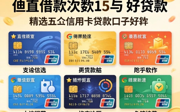 不查借款次数的贷款，精选五个信用卡贷款口子好软件