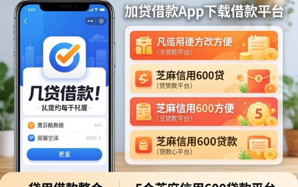 像快贷借款app下载一样方便的借款平台,整合5个芝麻信用600贷款平台