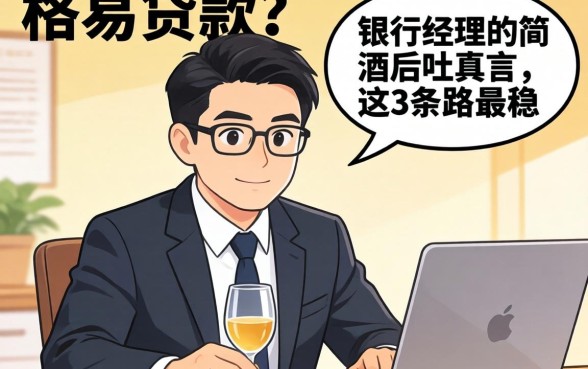 哪里有容易贷款的？银行经理酒后吐真言，这3条路最稳