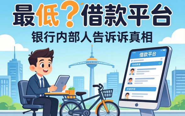 利率最低的借款平台？银行内部人告诉你真相