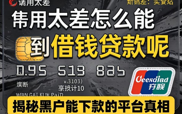 信用太差怎么能借到钱贷款呢，揭秘黑户能下款的平台真相