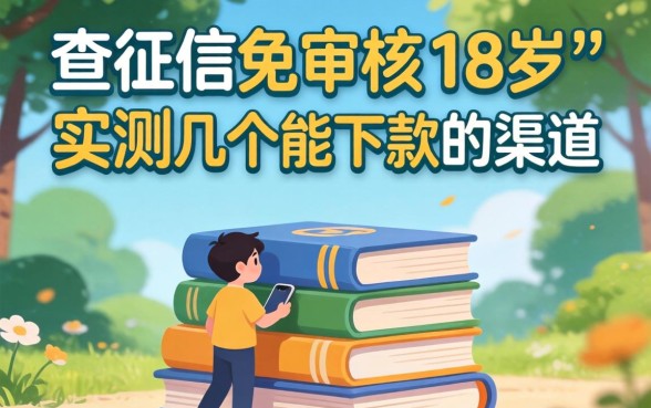 不查征信免审核18周岁,实测几个能下款的渠道