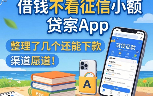 借钱不看征信小额贷款app：整理了几个还能下款的渠道
