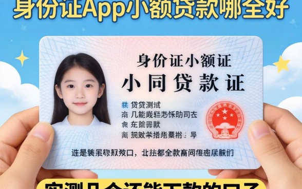 凭身份证app小额贷款哪个好？实测几个还能下款的口子