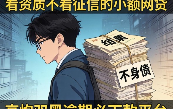 我试了那些所谓不看资质不看征信的小额网贷，结果高炮双黑逾期必下款平台的真相让我背了一身债