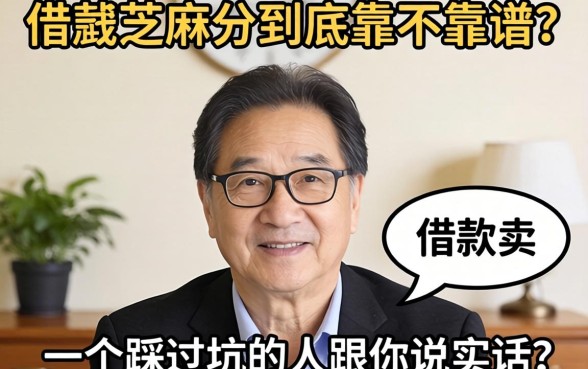 2026借款芝麻分到底靠不靠谱？一个踩过坑的人跟你说实话